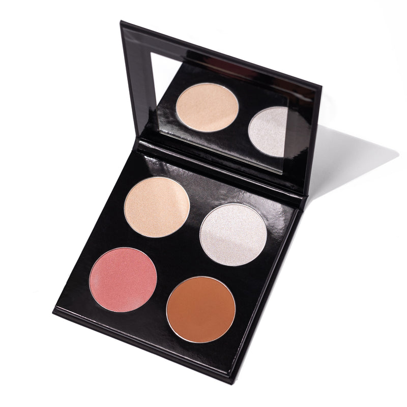 4-in-1 LUXX Face Palette: vegan highlighter blush contour palette LUXX Junkie