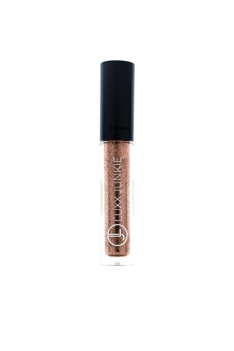 Champagne Toast Glitter Liquid Eyeshadow: LUXX Junkie vegan gold pearl liquid glitter