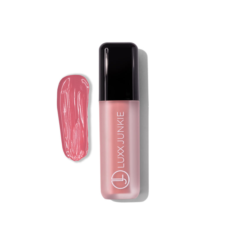 Ambition Liquid Blush: LUXX Junkie vegan peach buildable liquid blush