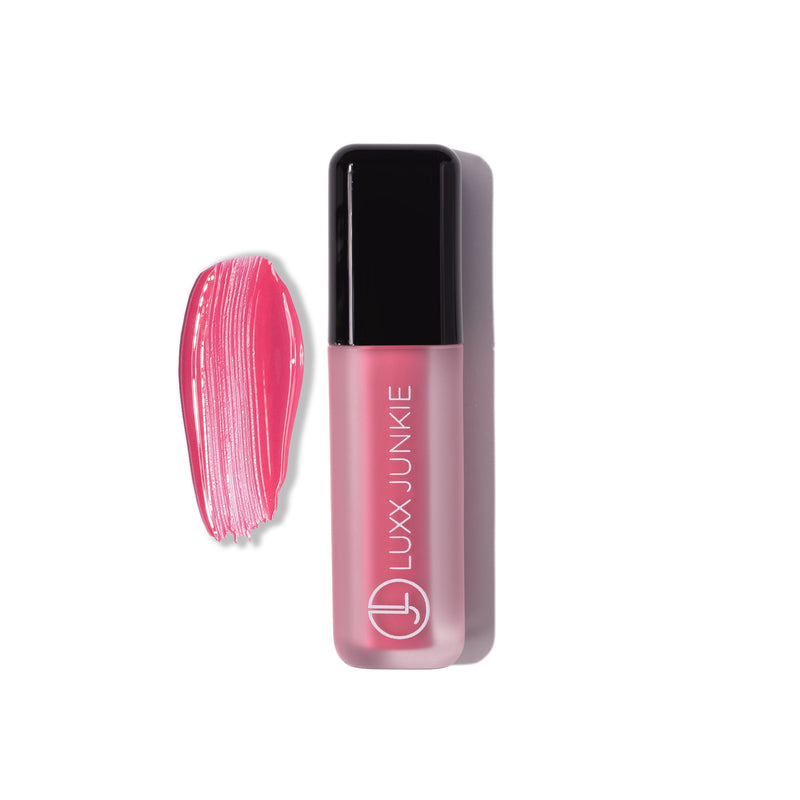Influence Liquid Blush: LUXX Junkie vegan rose universal buildable liquid blush