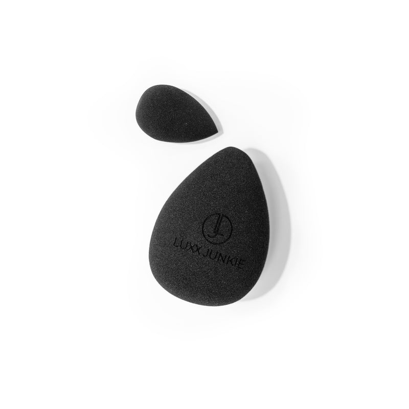 LUXX Duo Makeup Blending Sponges: latex-free vegan dual-shape sponges pointed and round
